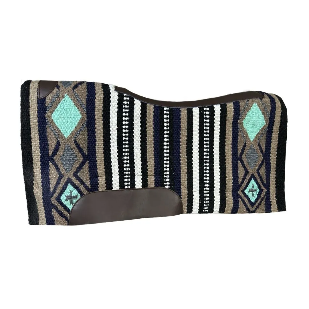 TuffRider Crossroad western zadelpad aqua 34x36 wolmix