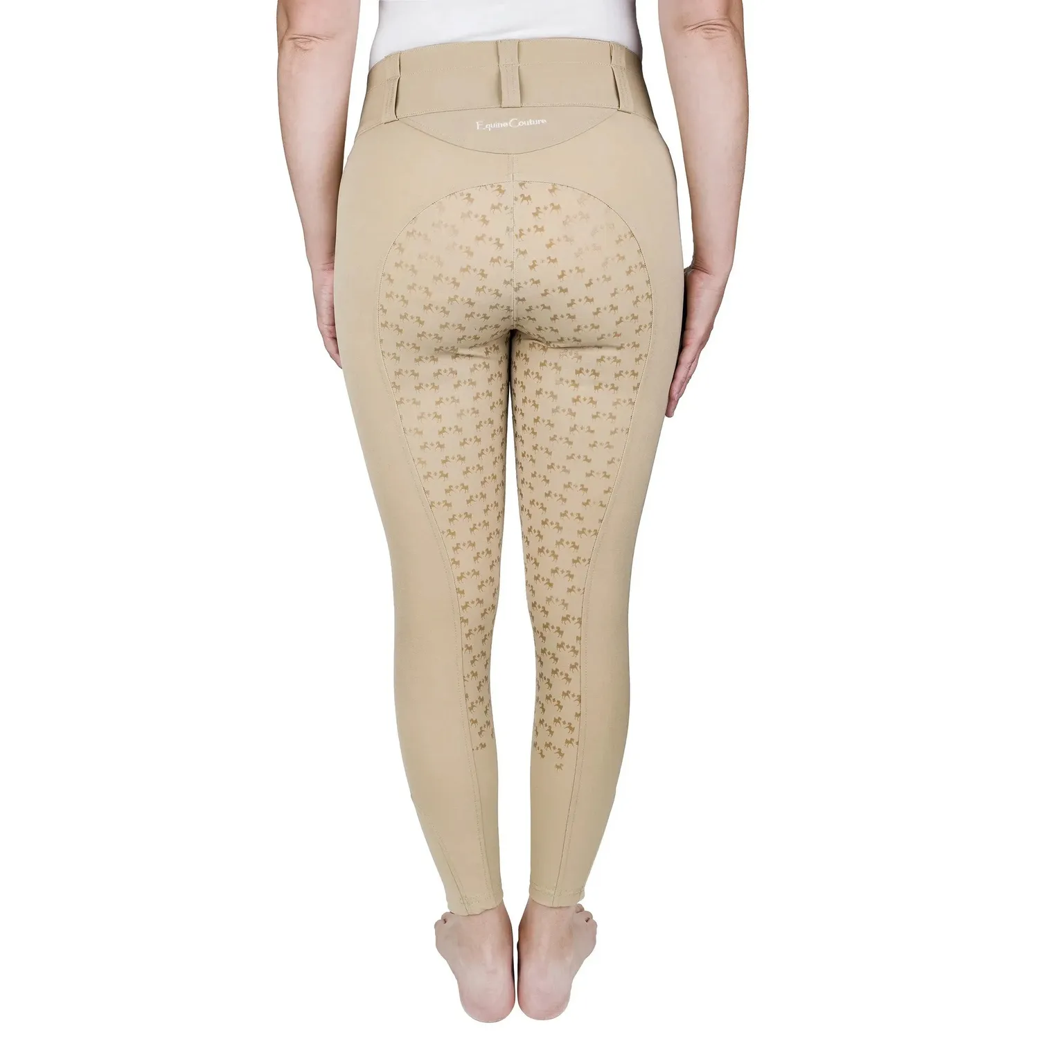 Equine Couture Nicole full grip rijbroek zwart siliconen