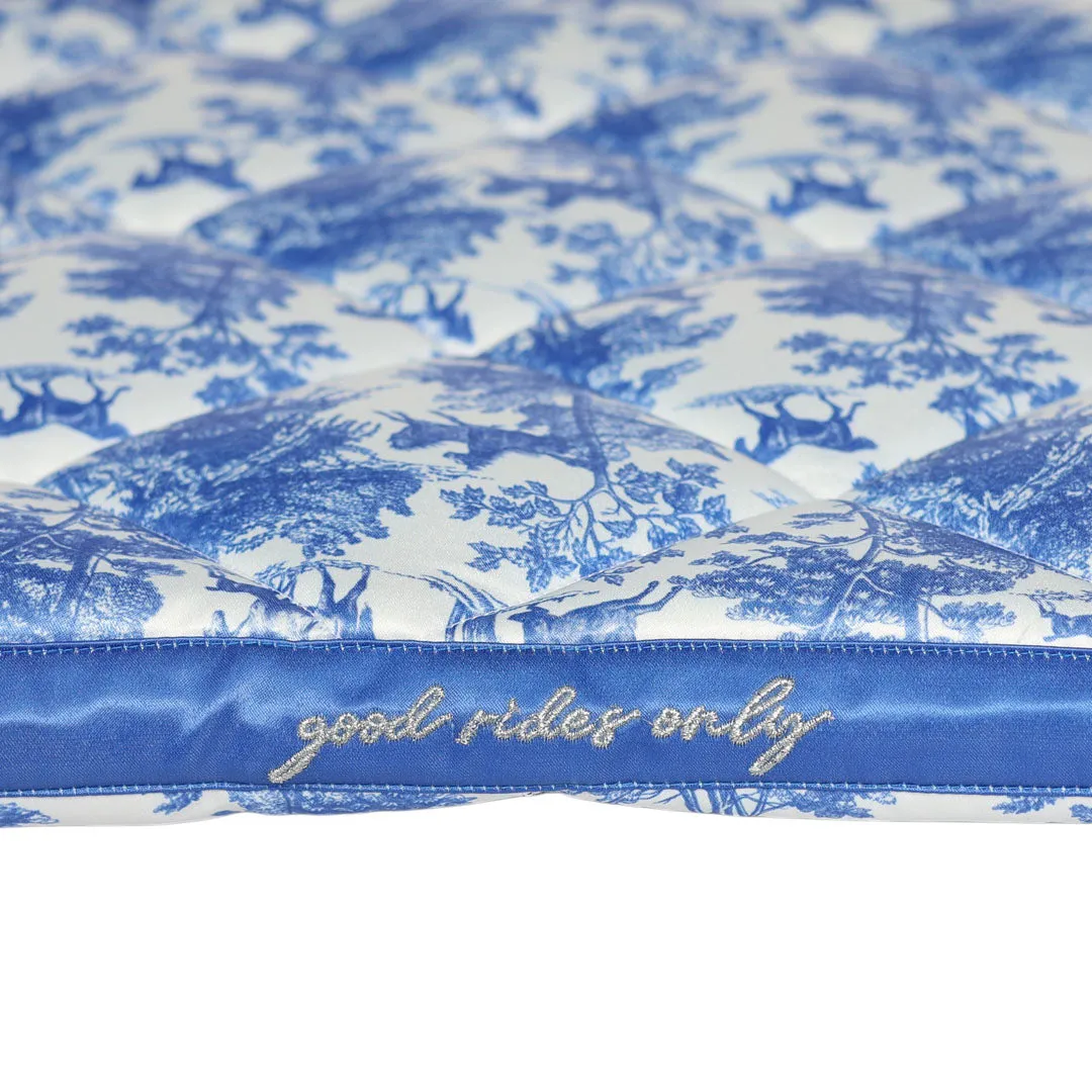 Dapplebay Toile Jump zadeldek Full Blauw/Wit nonslip