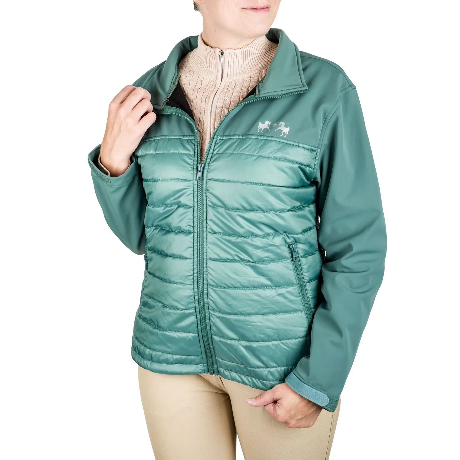 Equine Couture Parker puffer rijjas zwart