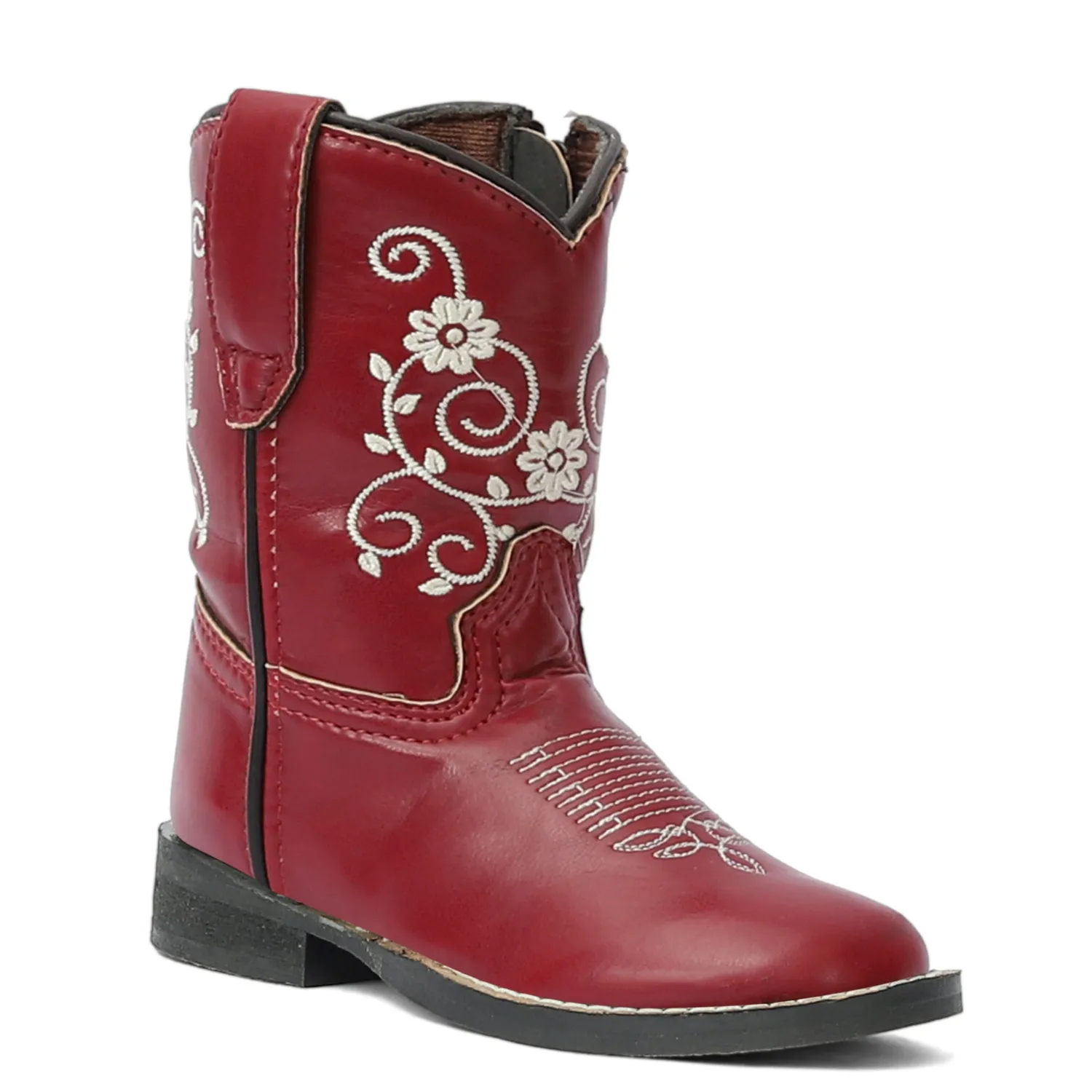 TuffRider Fire Red Floral western laarzen peuter rood