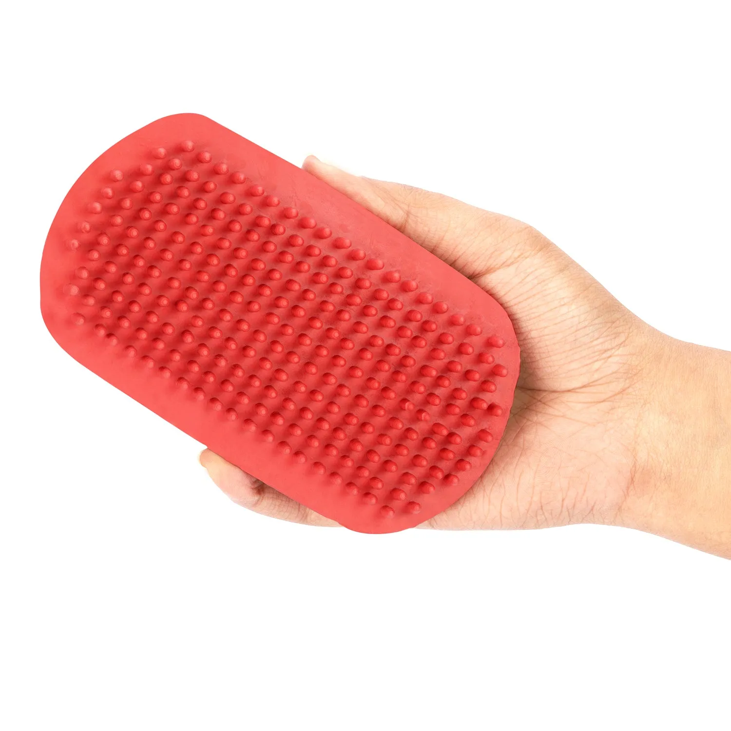 TuffRider Velvet Touch poetsborstel set 2-delig rubber zacht