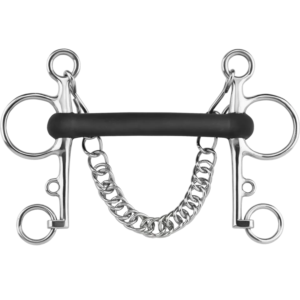 HS Sprenger Pelham Stangbit 18 mm 135 mm Hardrubber