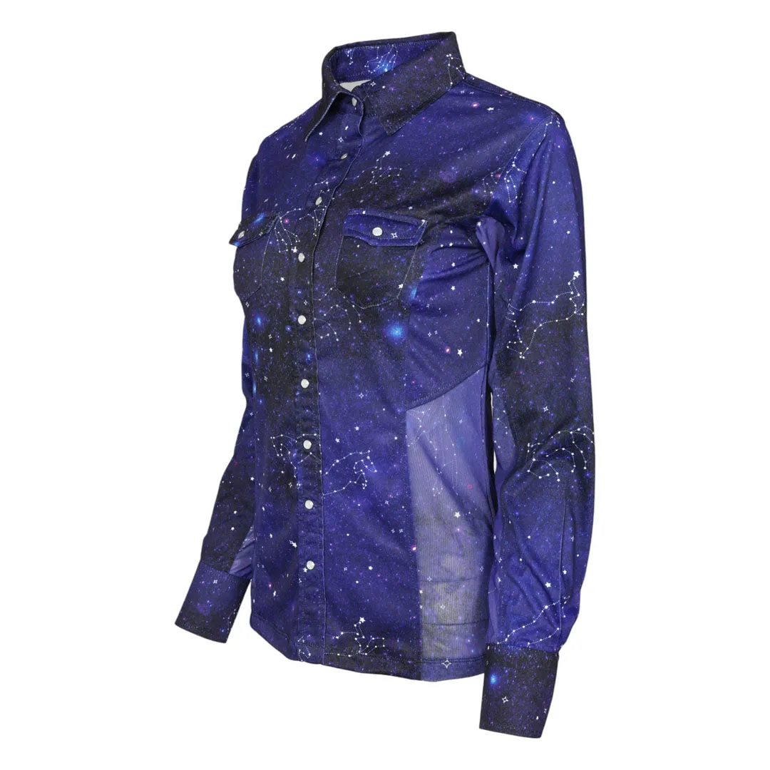 Dapplebay Constellation westernshirt navy dames
