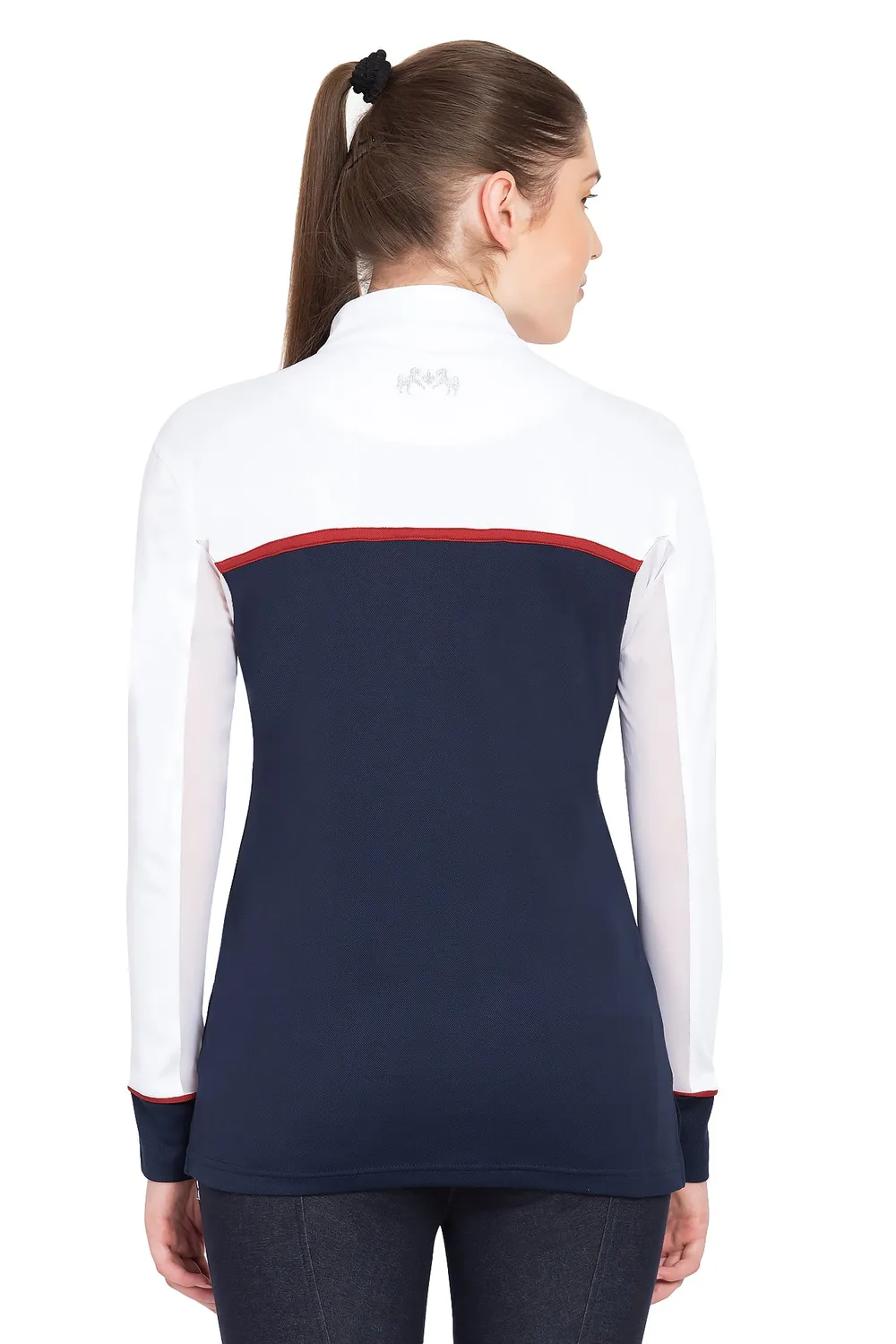 Equine Couture Nicole EquiCool wedstrijdshirt wit roze
