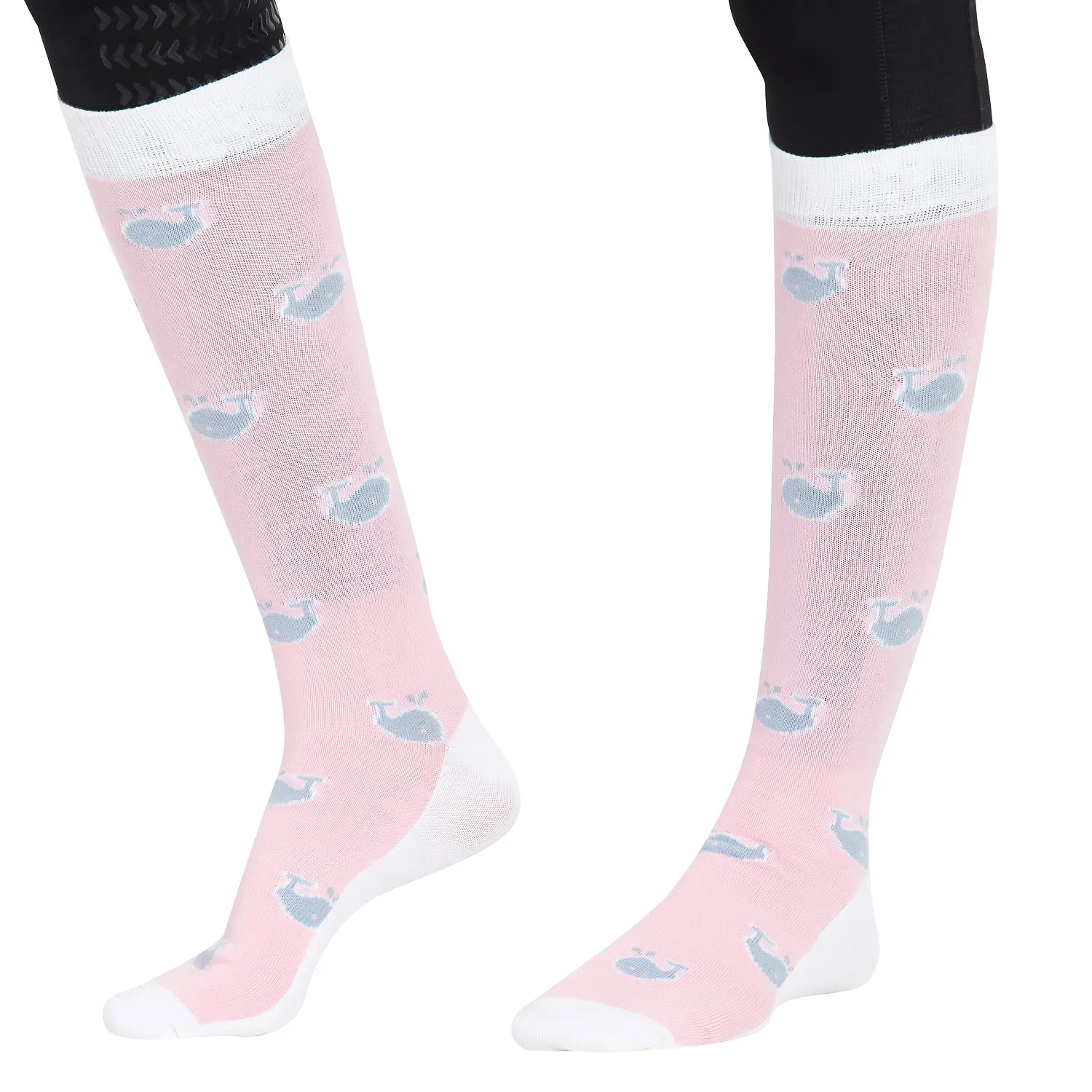 Equine Couture Whales bamboe kniekousen dames walvis 3-pack