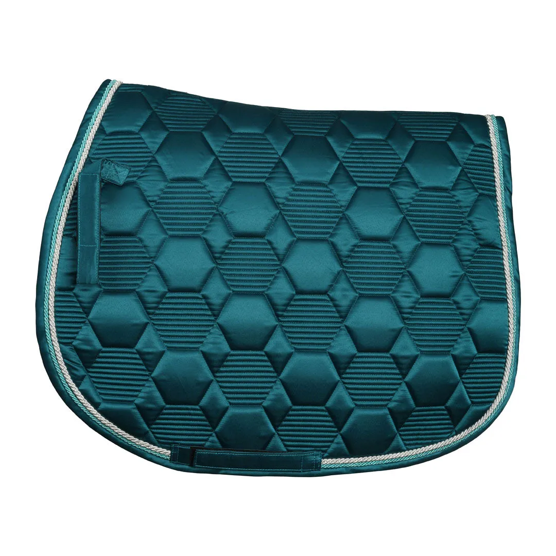 Lettia Honeycomb zadeldek navy STD satijn coolmax
