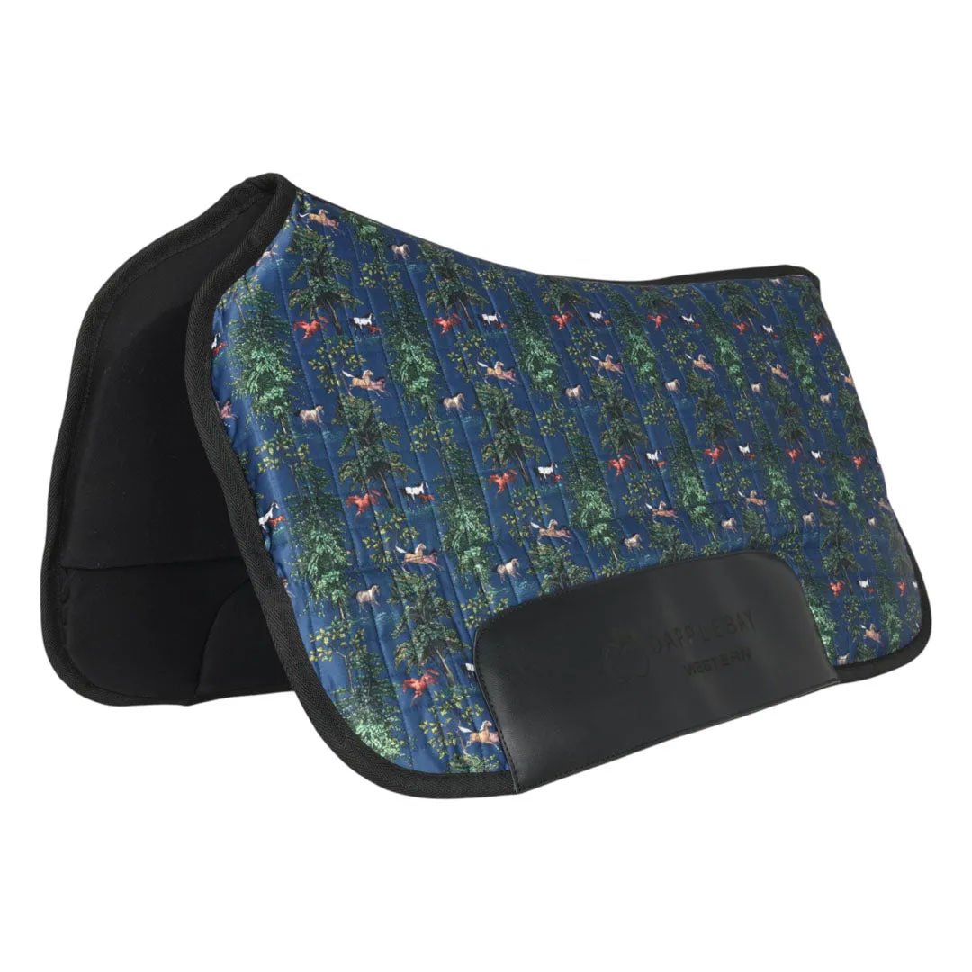 Dapplebay Autumn Toile western pad navy Full