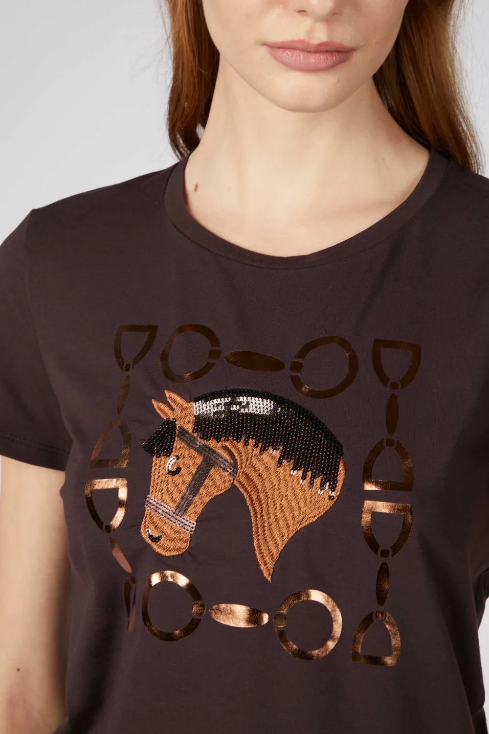Vestrum Annacy T-shirt dames katoen paard