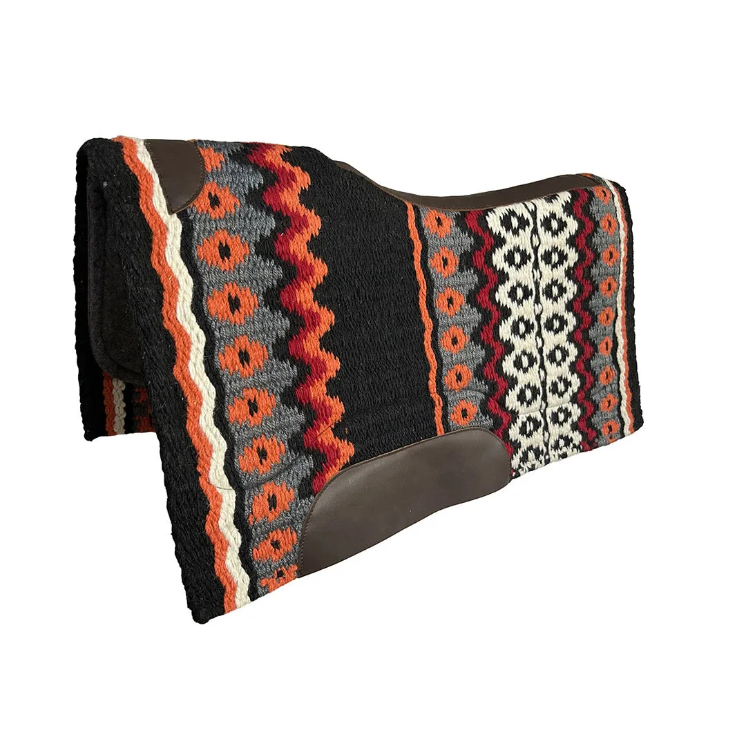 TuffRider Velis westernpad 34x36 wolmix groen dessin