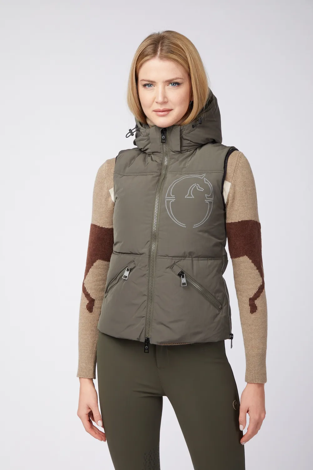 Vestrum Herne dames bodywarmer dark olive green eco