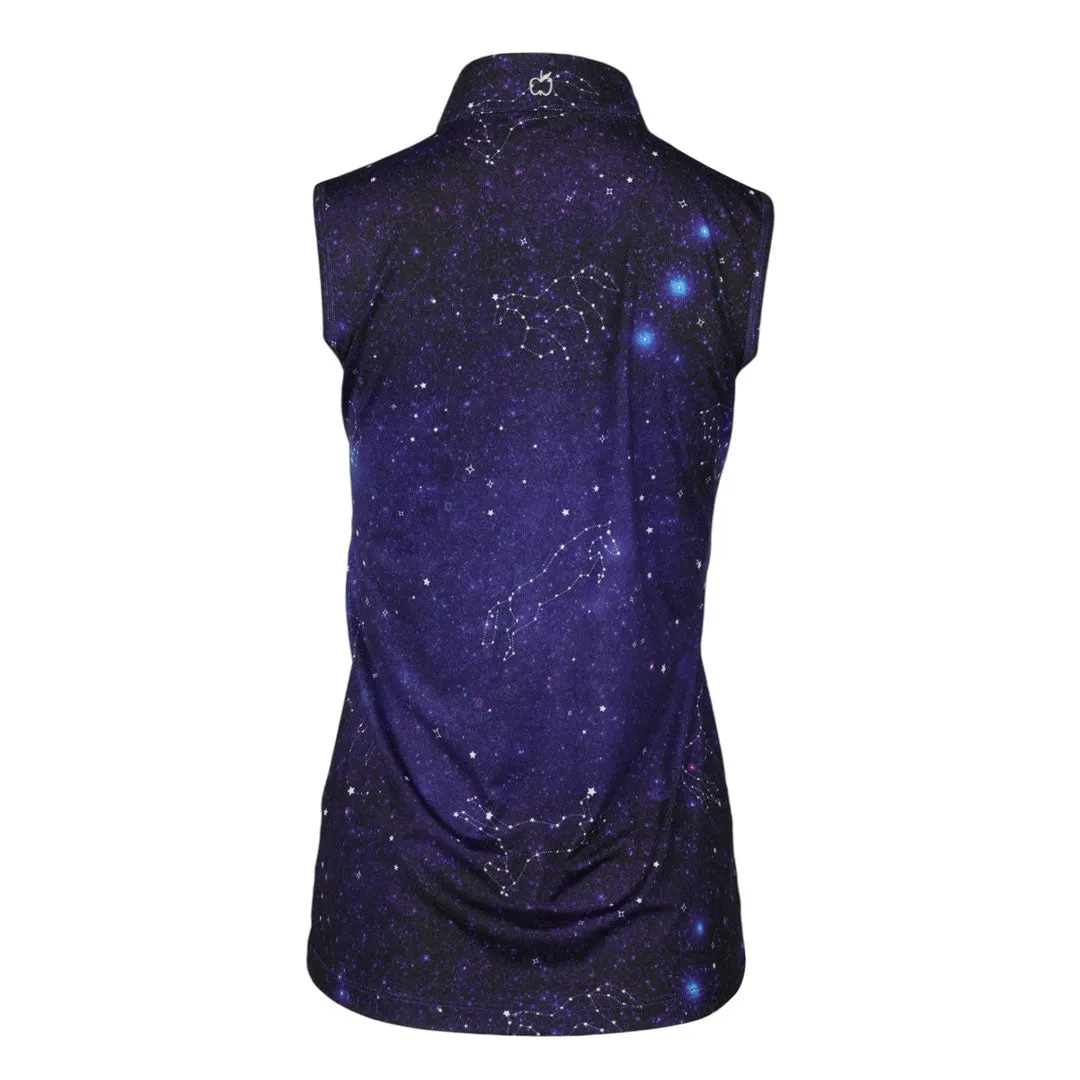Dapplebay Constellation 1/4 zip rijtop mouwloos navy