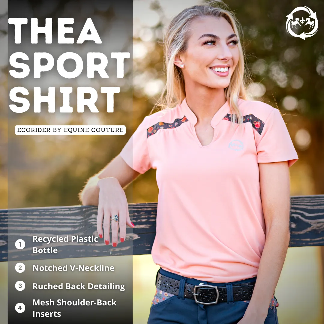 Equine Couture EcoRider Thea sportshirt marigold mesh