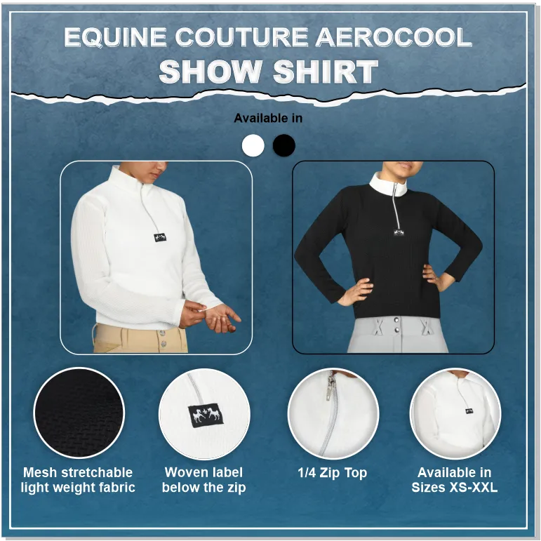Equine Couture Aerocool wedstrijdshirt wit