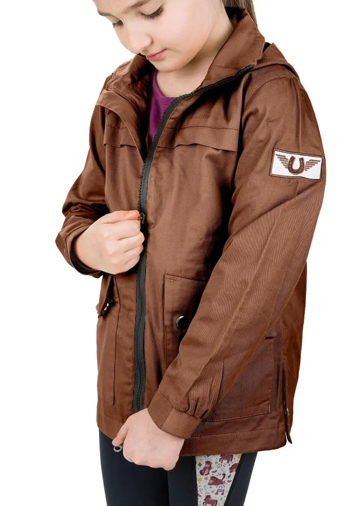 JPC Equestrian TuffRider Little Trotter kinderjas chocoladebruin