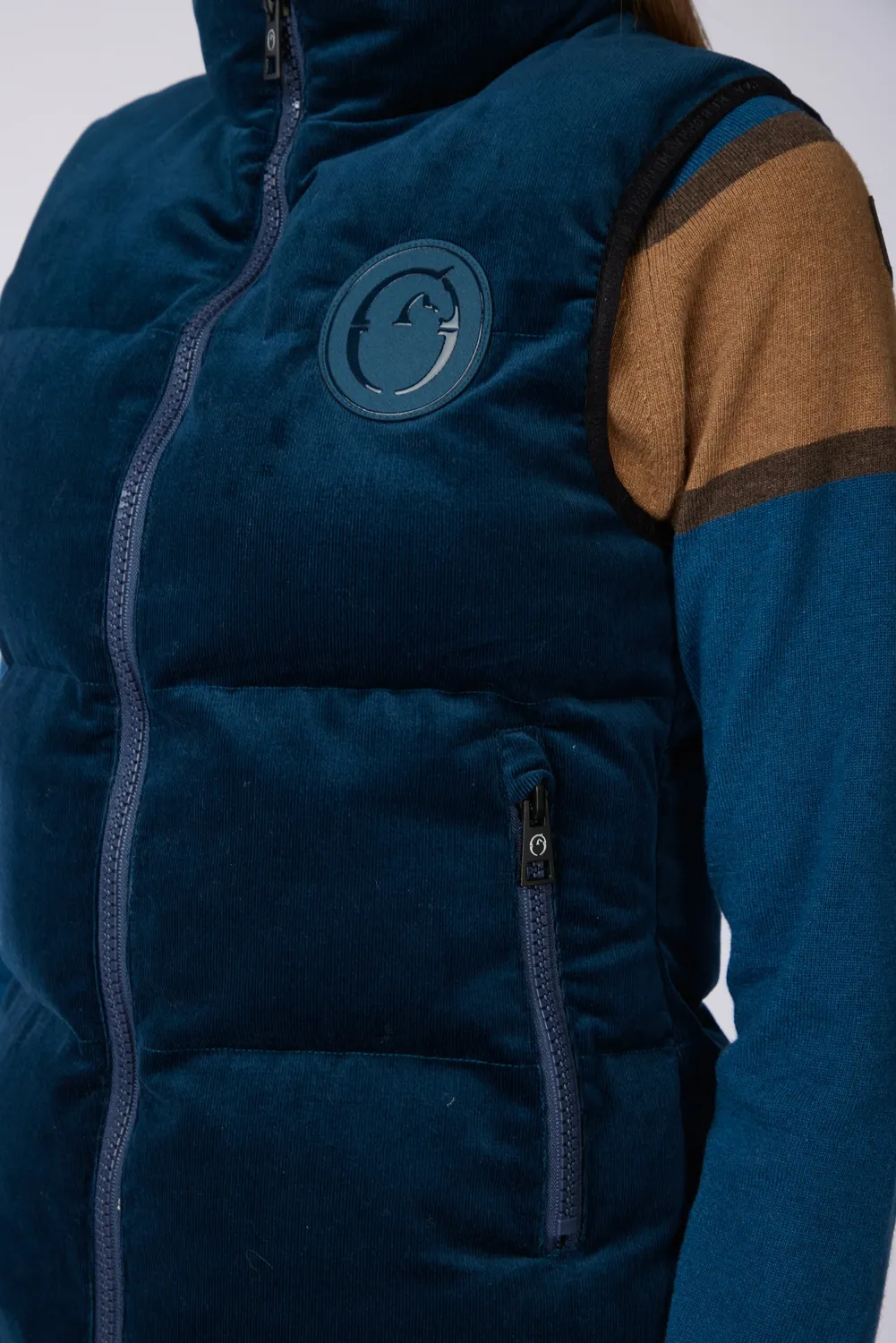 Vestrum Melk dames bodywarmer ribfluweel