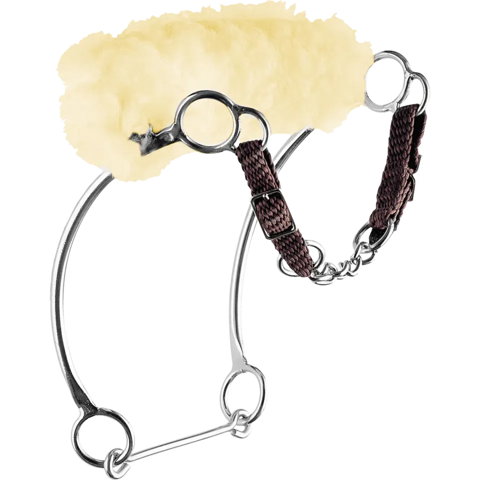 HS Sprenger Kombi-Hackamore RVS Bitloos