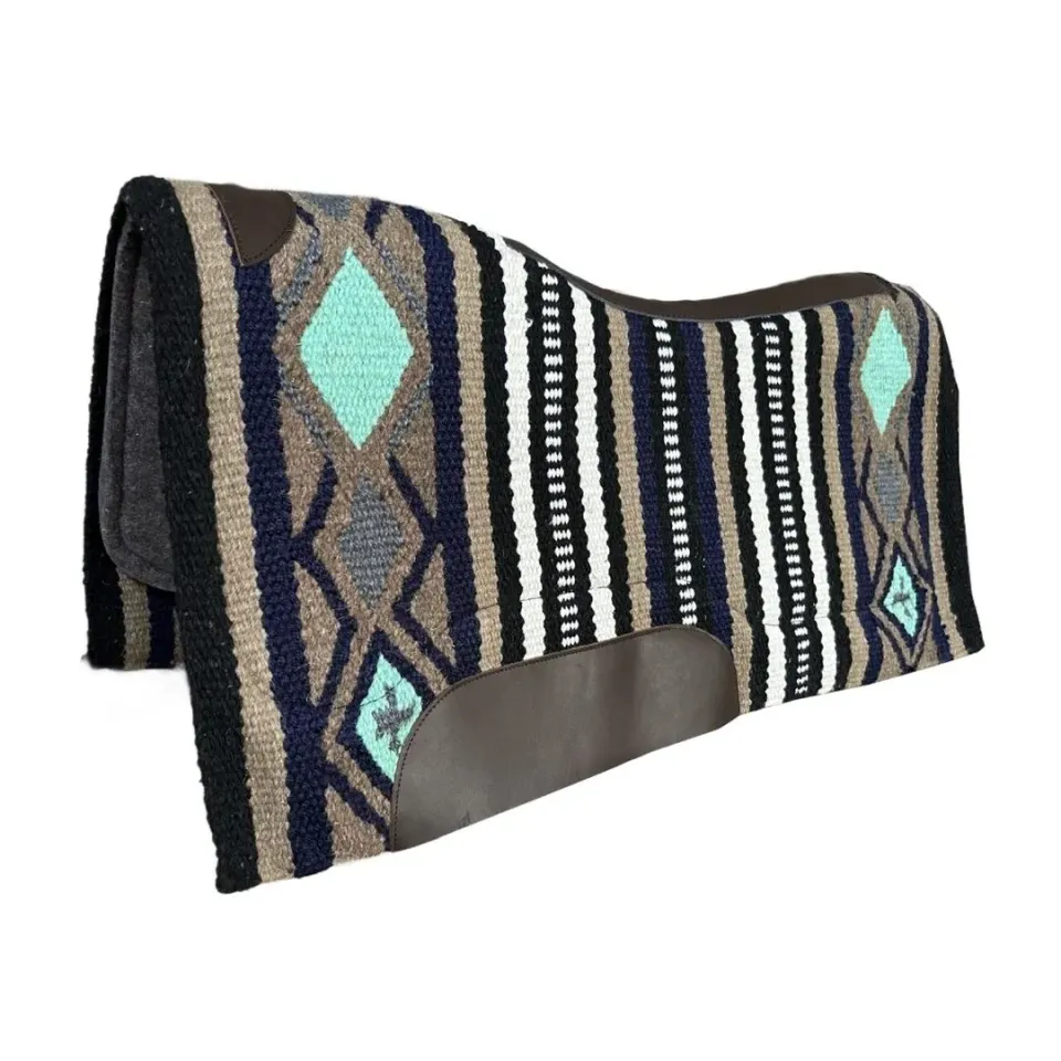 TuffRider Crossroad western zadelpad aqua 34x36 wolmix