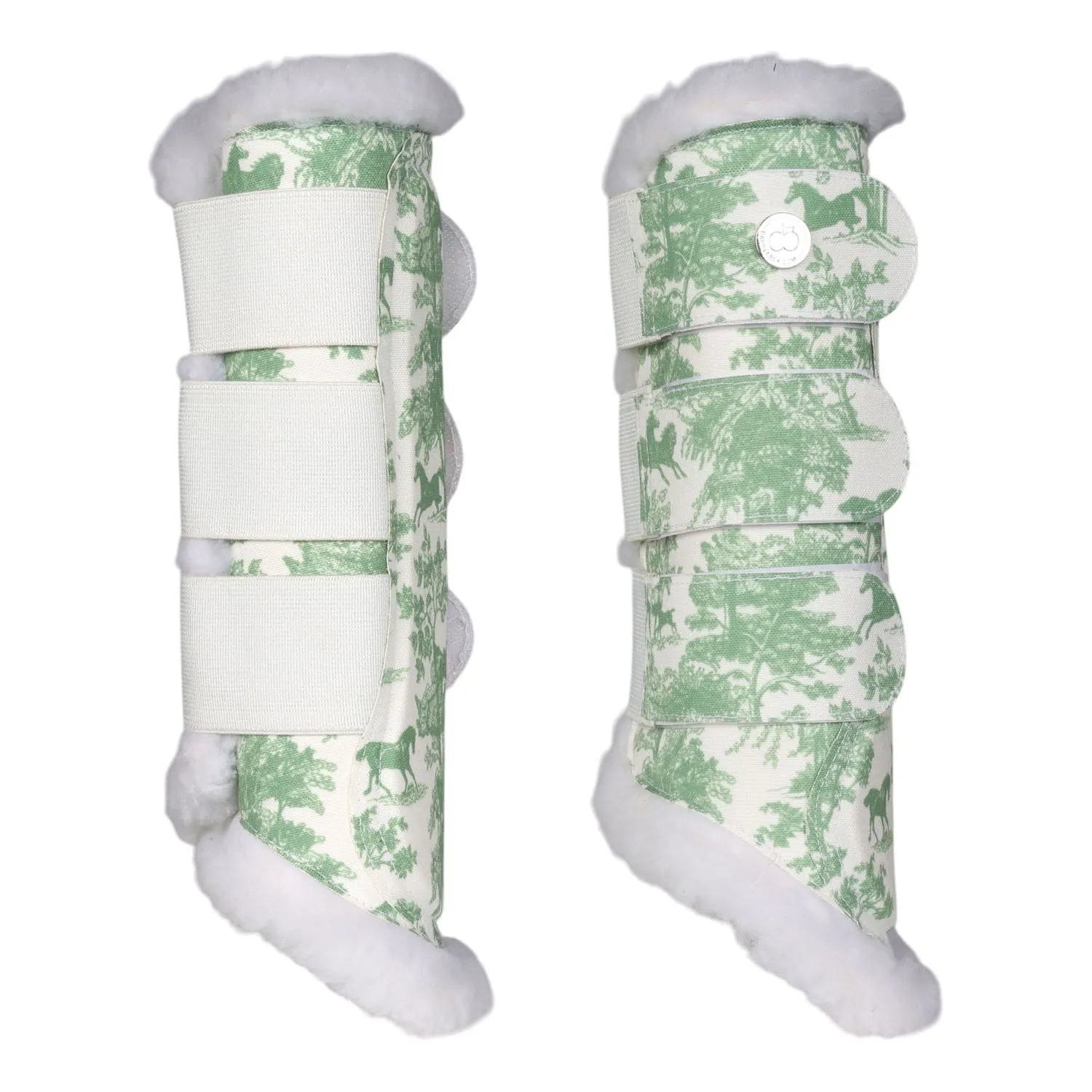 Dapplebay Equestrian Toile peesbeschermers XL Groen