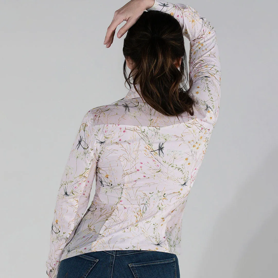Dapplebay Dragonfly Meadow western blouse lichtroze