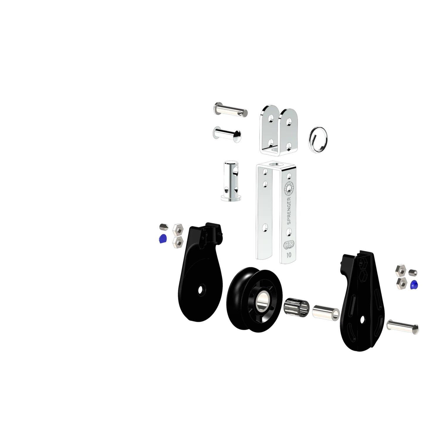 HS Sprenger S-Block 10 mm naaldblok enkel U-wartel
