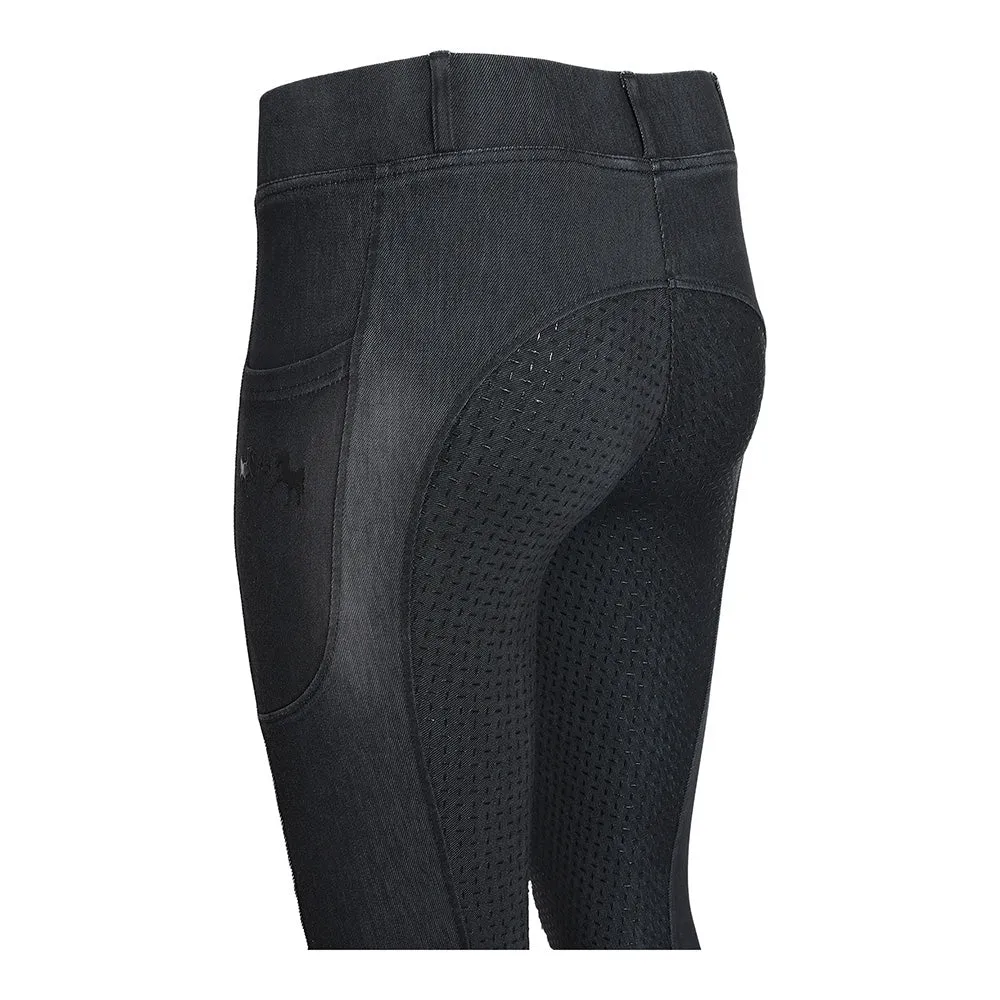 Equine Couture Denim Full Seat rijlegging Denim met grip