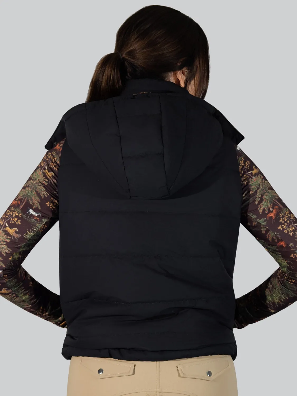 Dapplebay Reversible Puffer bodywarmer zwart omkeerbaar