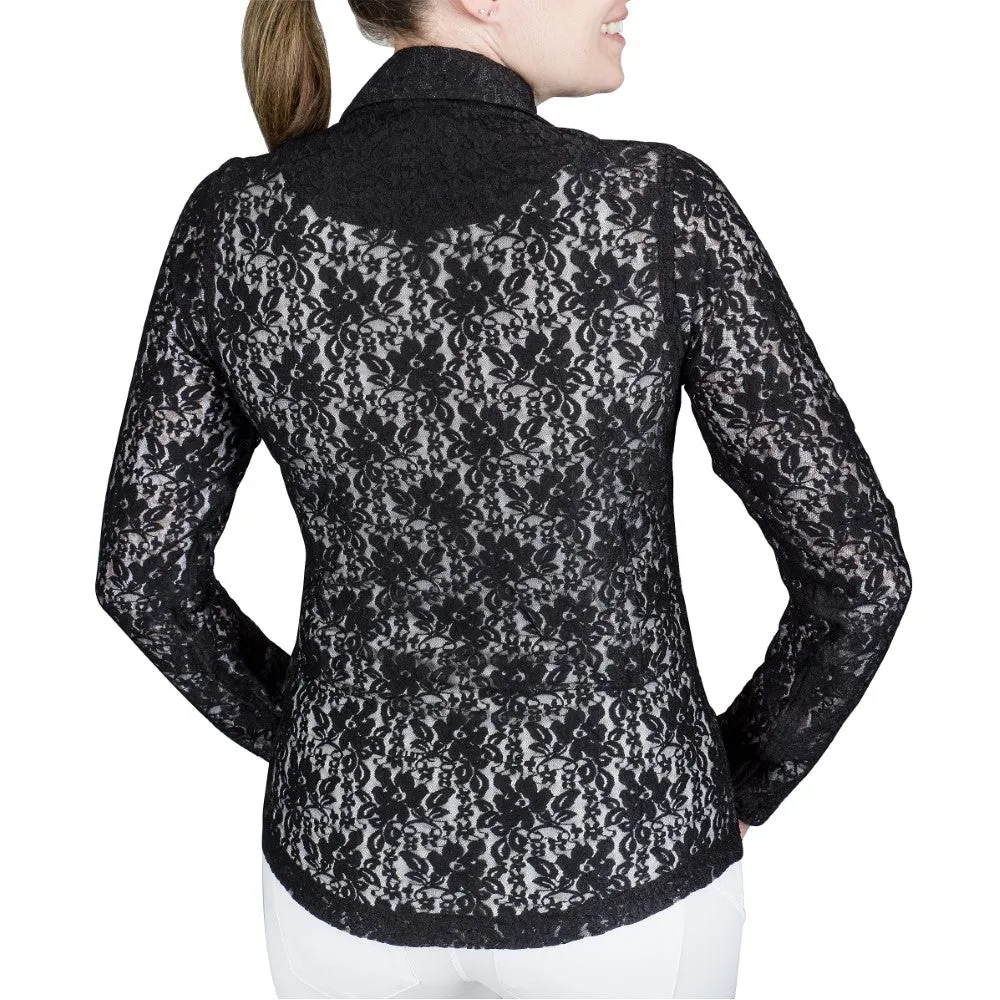 Equine Couture Spicy Girl Cayenne wedstrijdjasje zwart kant