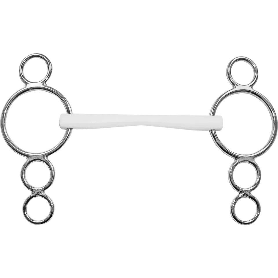 HS Sprenger Duo Wien Springkandare Bit 125 mm wit