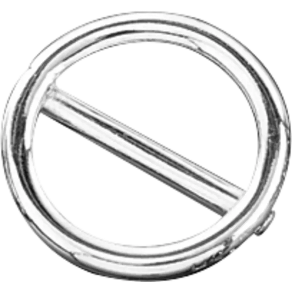 Herm Sprenger ring met brug vernikkeld 2,5 mm 16 mm