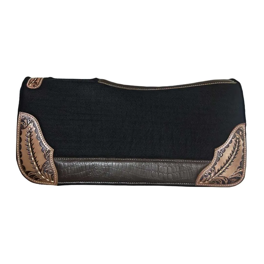 TuffRider Filigree western zadelpad zwart 32x32 vilt