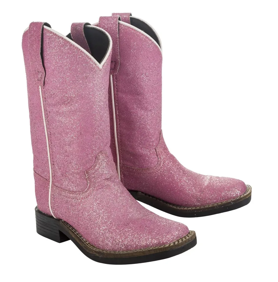 TuffRider Youth Pink Glitter westernlaars roze glitter
