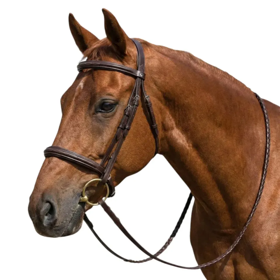 Henri de Rivel Advantage Mono Crown hoofdstel havana padded