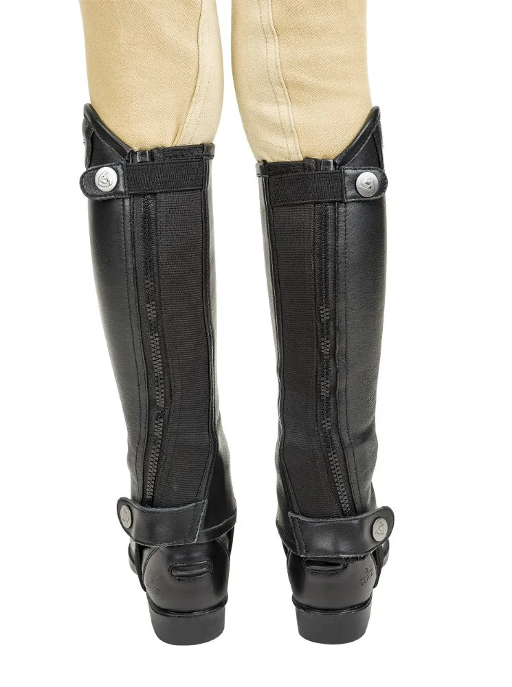 Lettia London kinder chaps zwart leer