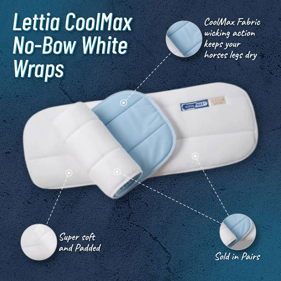 Lettia CoolMax no-bow bandages Wit 14 inch drogend