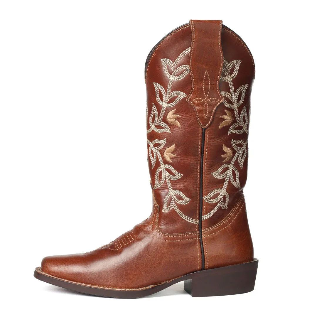 TuffRider Tess westernlaarzen dames cognac leer