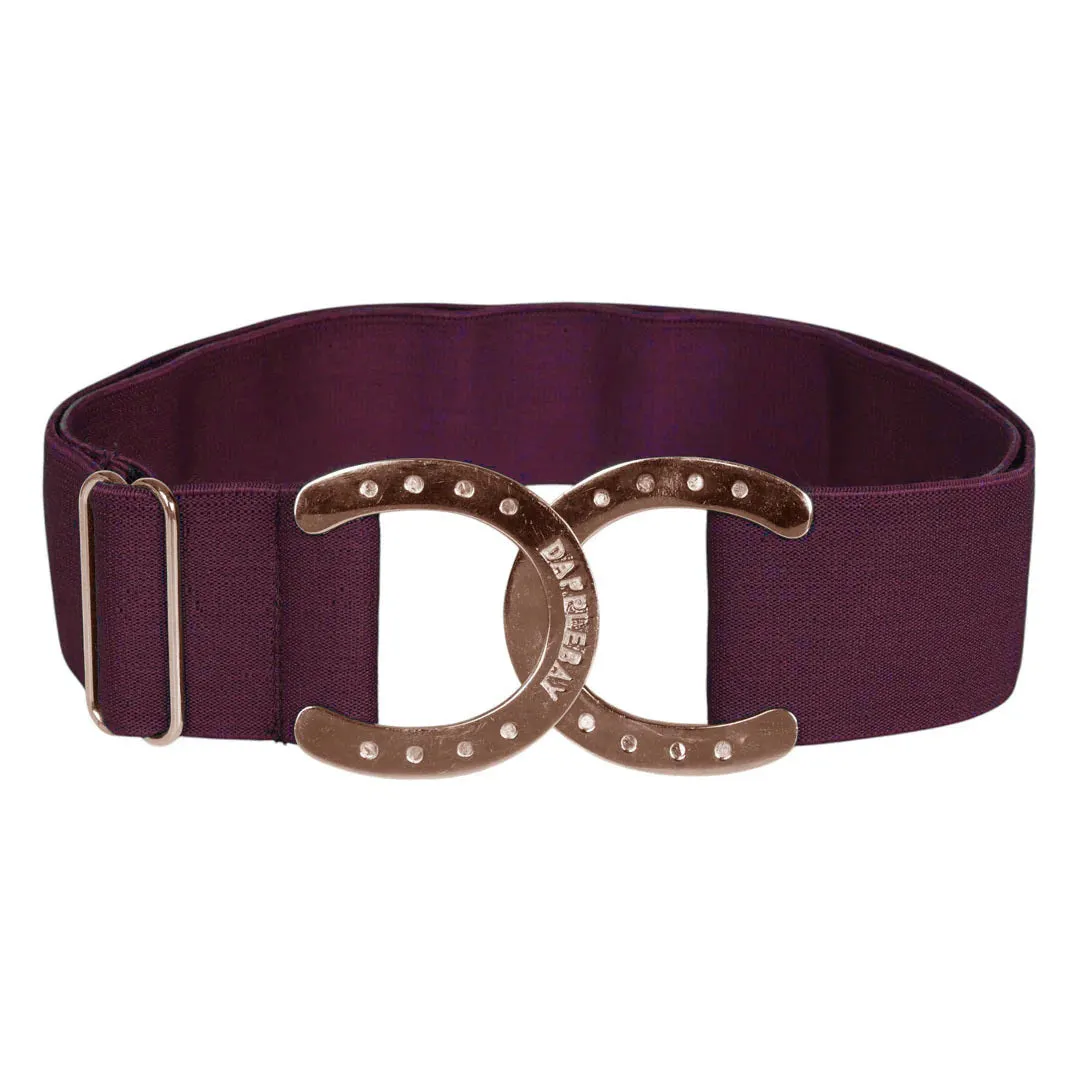 Dapplebay Horse Shoe riem rood elastisch