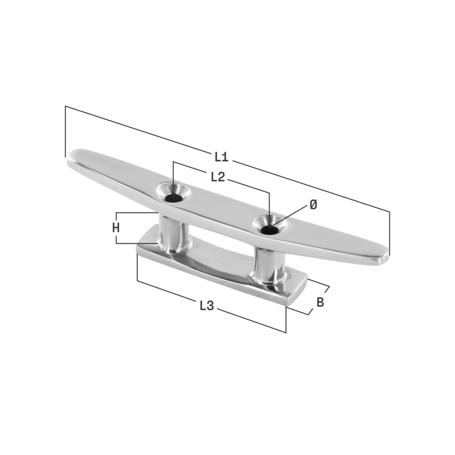 HS Sprenger Belegkikker 2-gaats RVS 150 mm