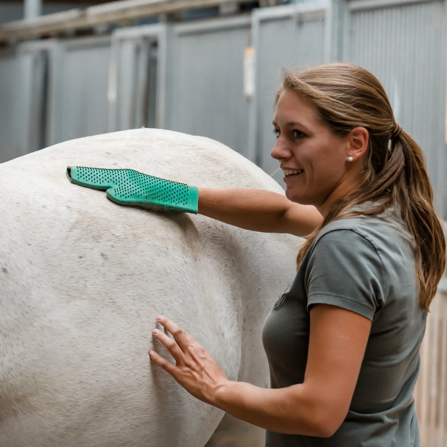 Sprenger Poetshandschoen Rubber Noppen Massage