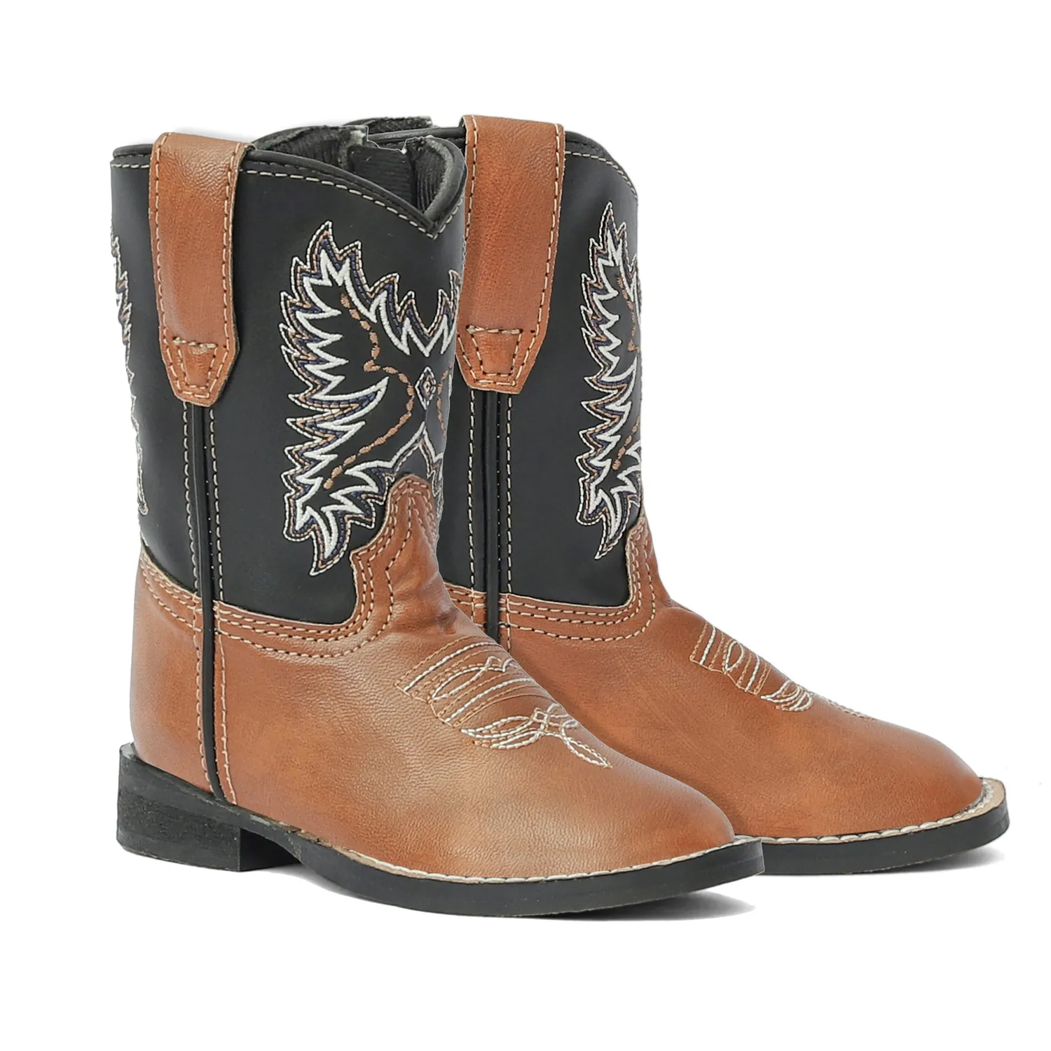 TuffRider Olympic peuter westernlaarzen Tan square toe