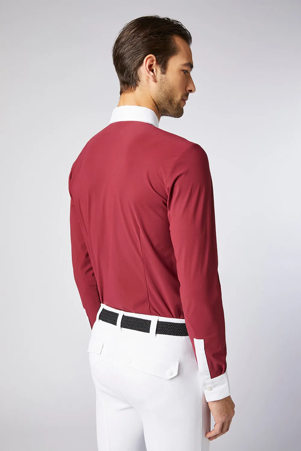 Vestrum Miradolo wedstrijdshirt heren steenrood lange mouw