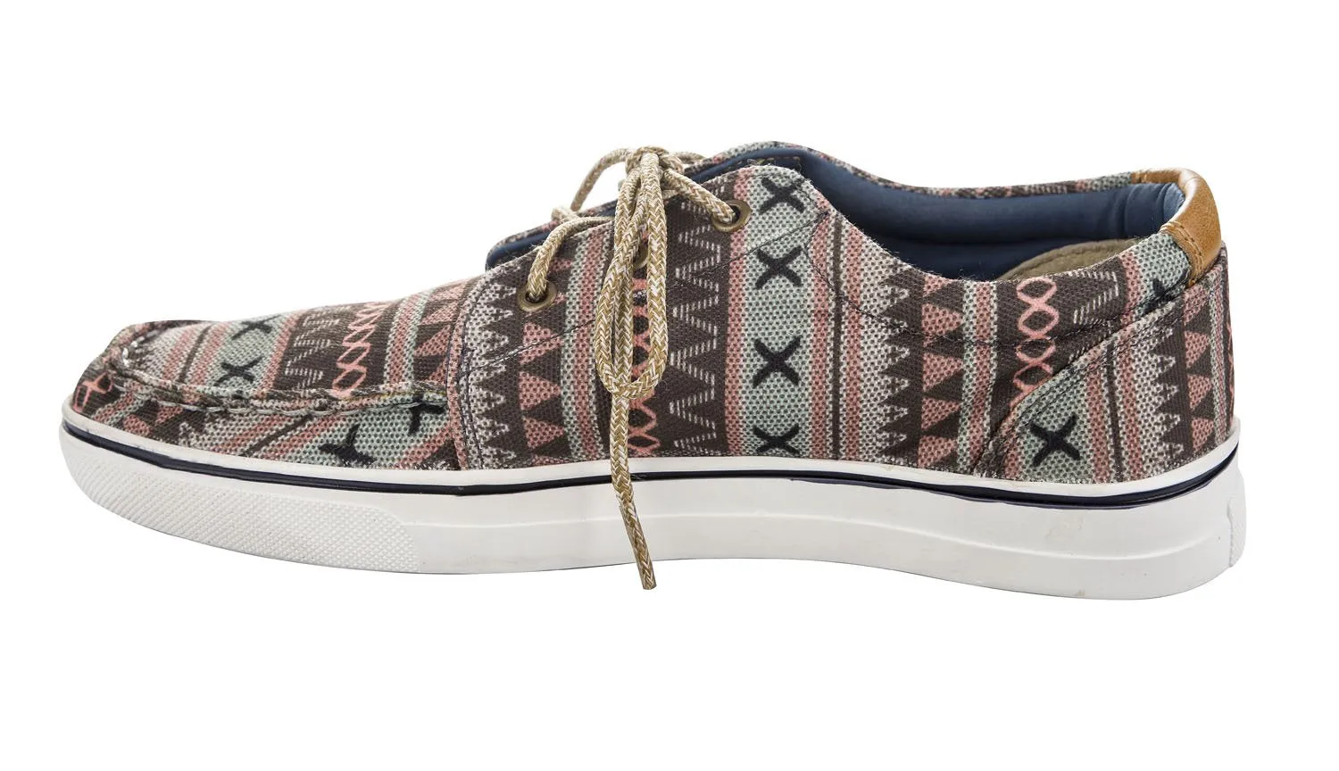 TuffRider Graphix sneakers teal pyramids maat 8 canvas