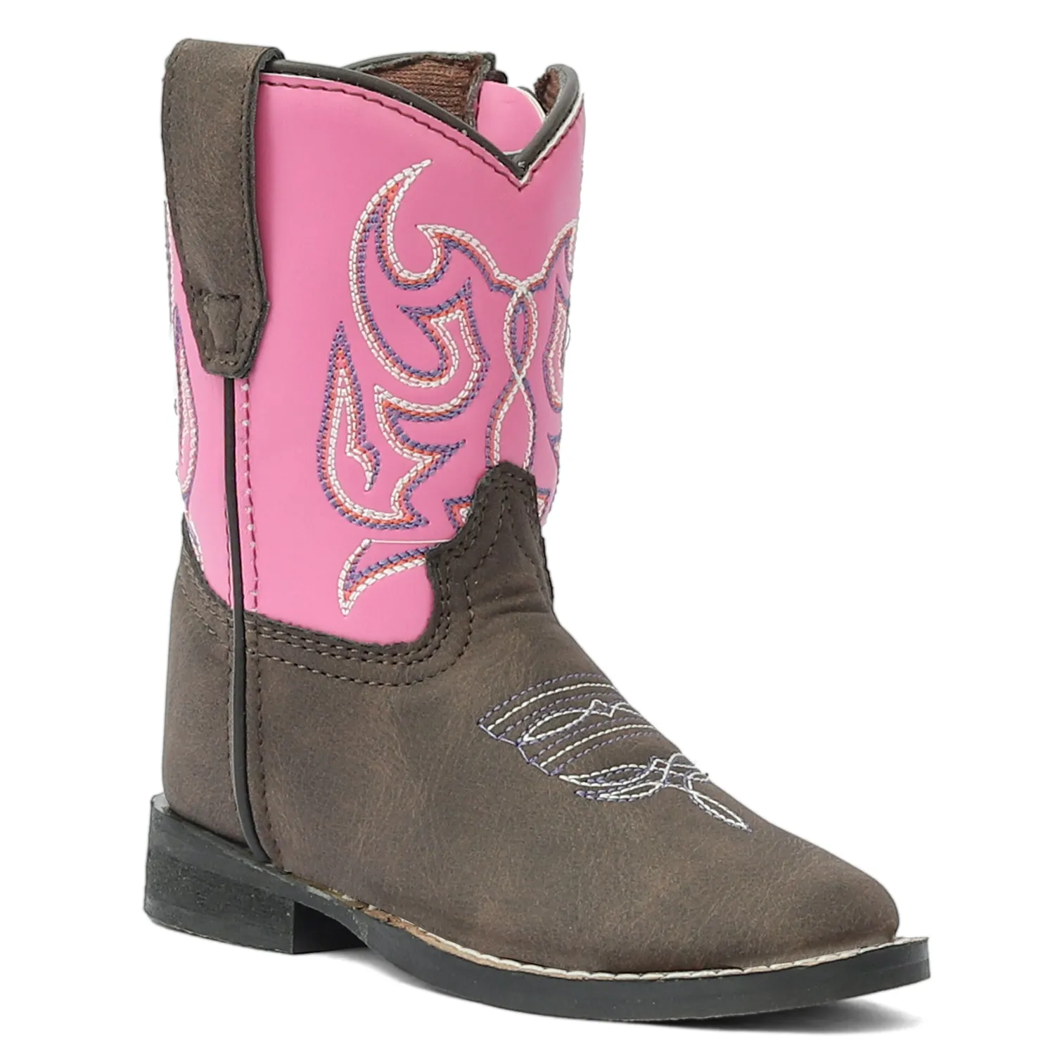 TuffRider Voyageurs peuter westernlaars mocha pink vierkant