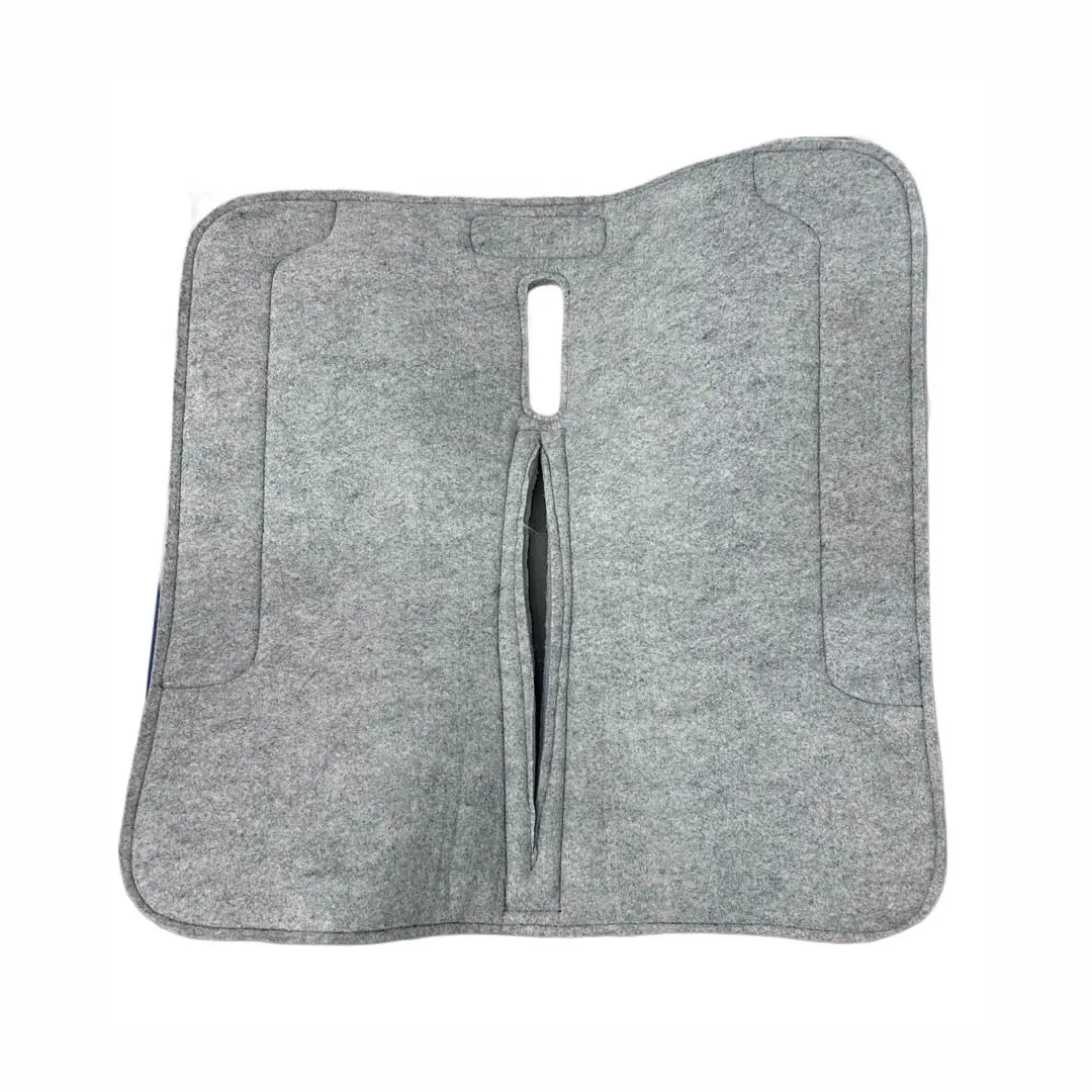 TuffRider western zadelpad grijs vilt 32x32 inch