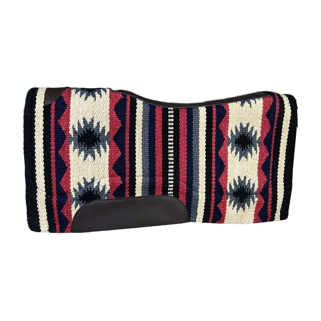 TuffRider Medallion Western zadelpad indigo 34x36 wolmix