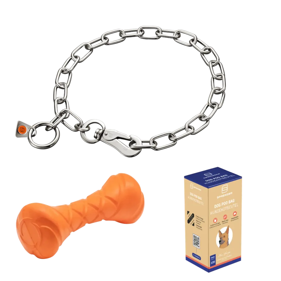 HS Sprenger honden set halsketting 60cm apport + zakjes