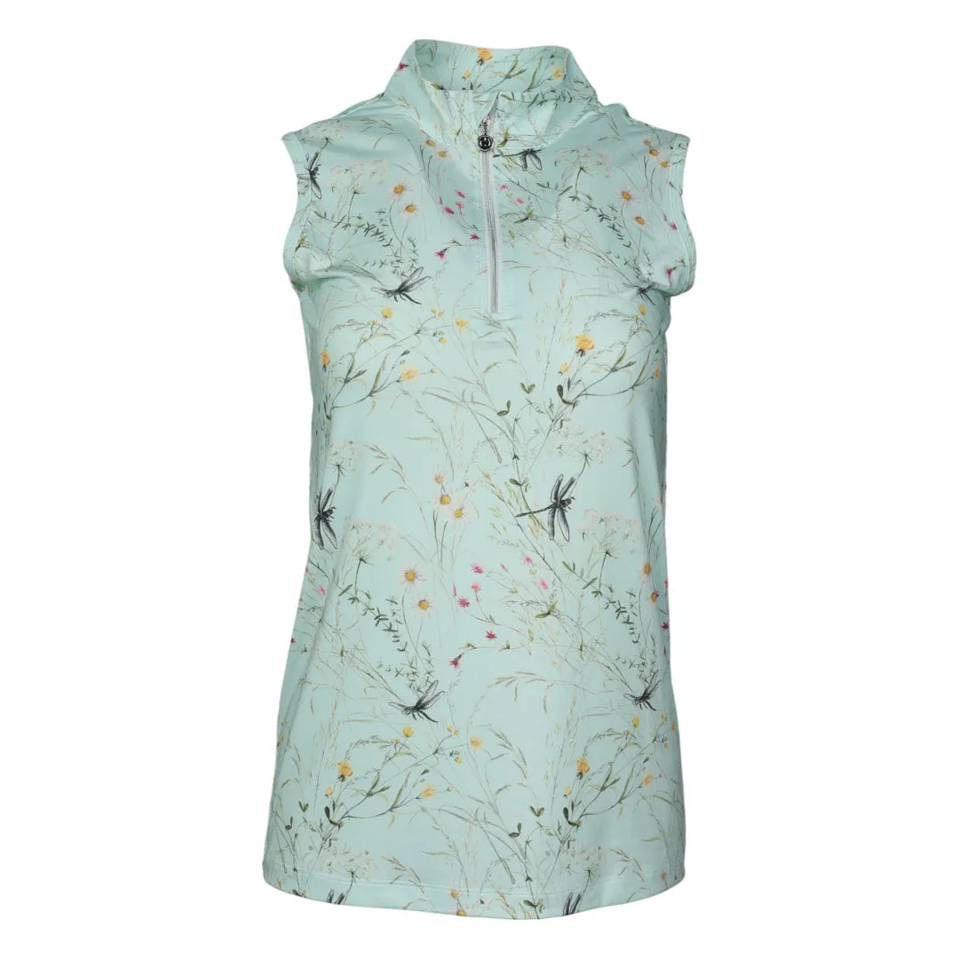 Dapplebay Dragonfly Meadow rijtop groen mouwloos XXS