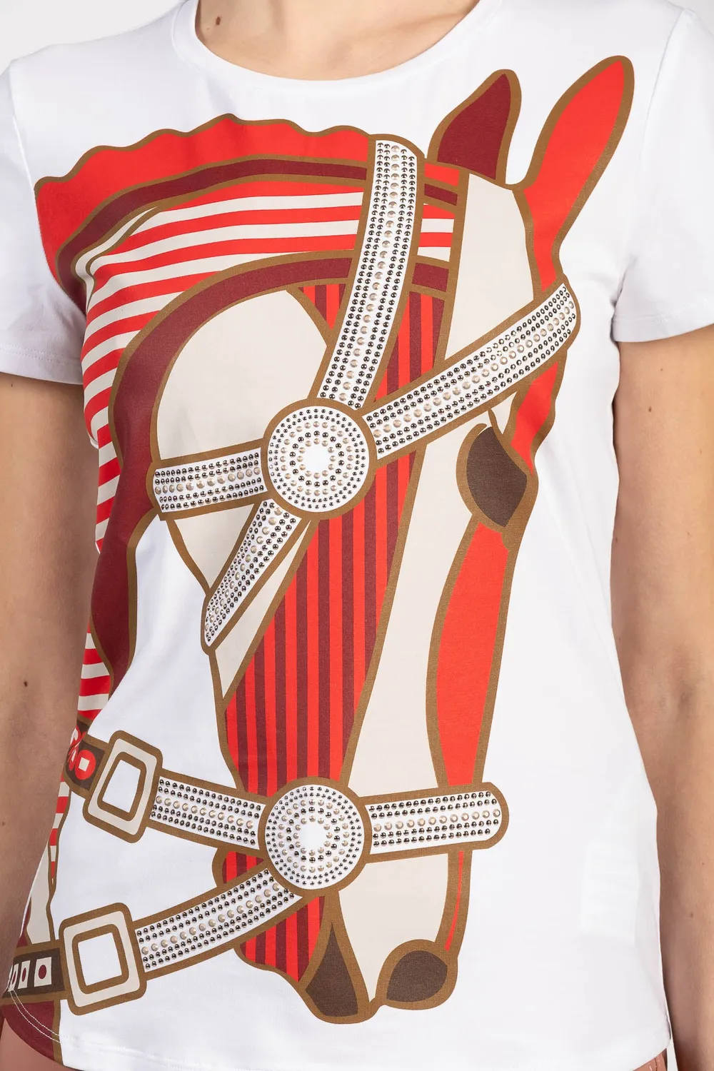 Vestrum Miami T-shirt dames katoen glitterprint