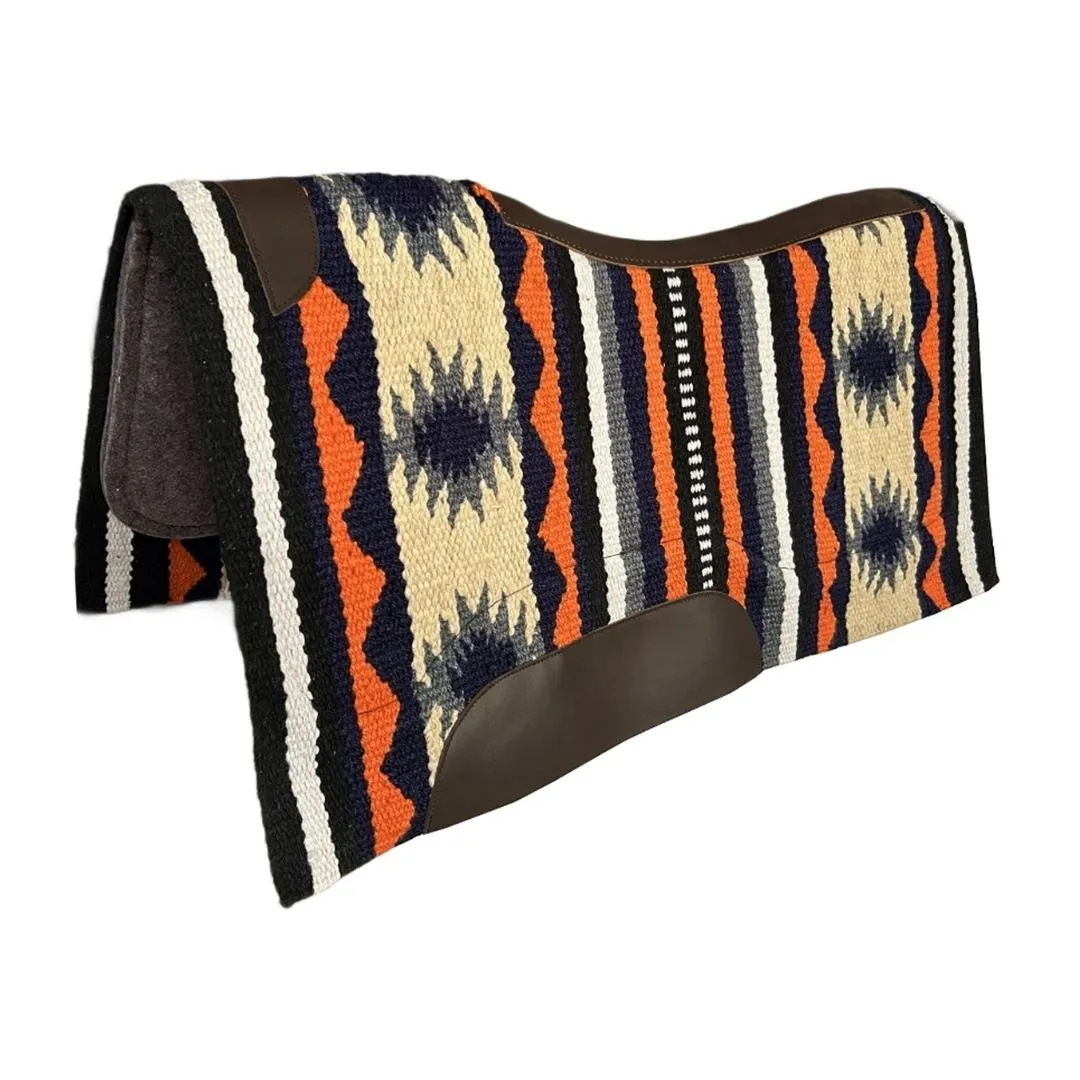 TuffRider Medallion Western zadelpad indigo 34x36 wolmix