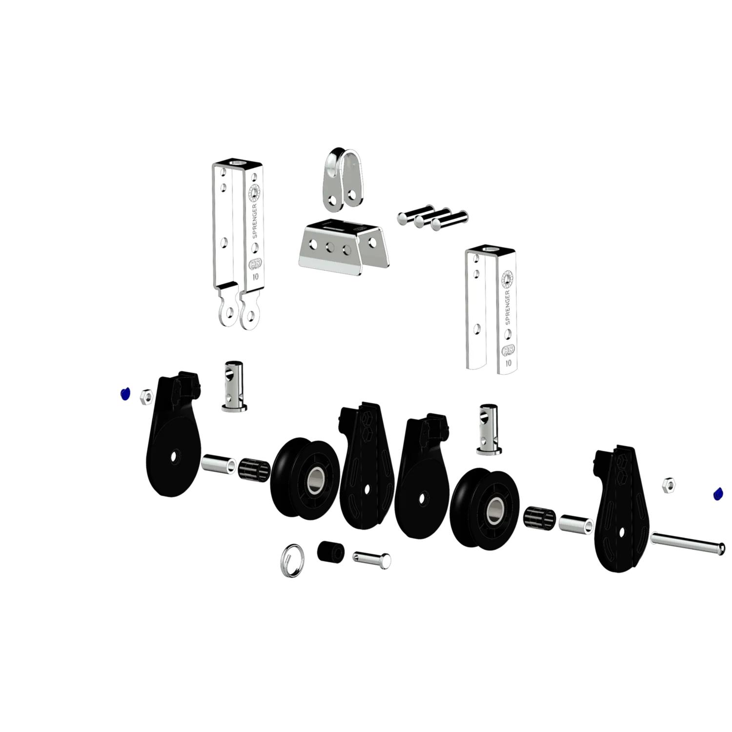 HS Sprenger S-Block 10 mm blok naaldlager dubbel beugel